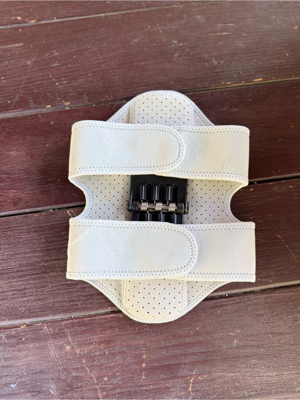 Spring-Loaded Knee Support Brace Adjustable Velcro Straps - Picture 6 of 7